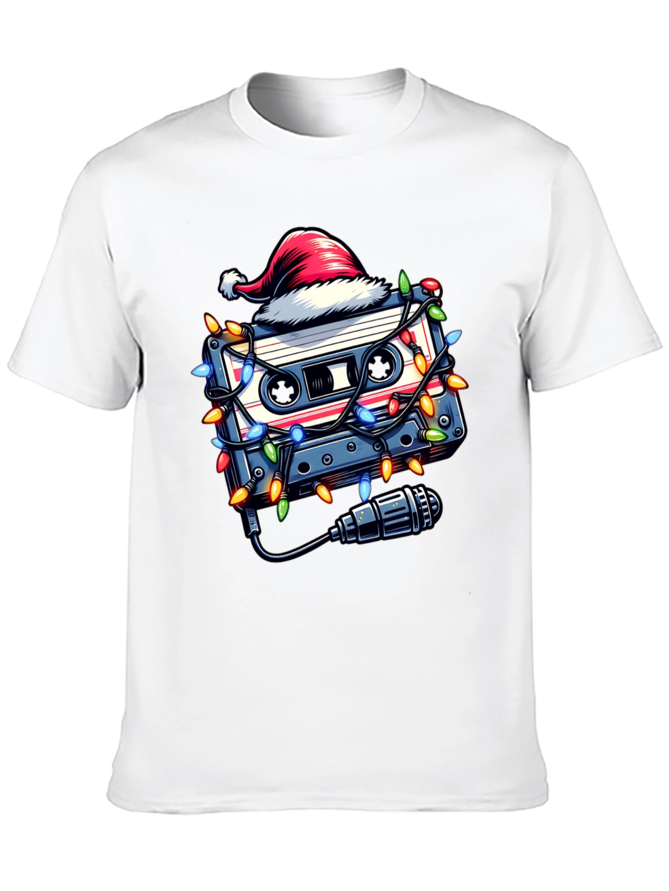Retro Christmas Cassette Tape T-Shirt