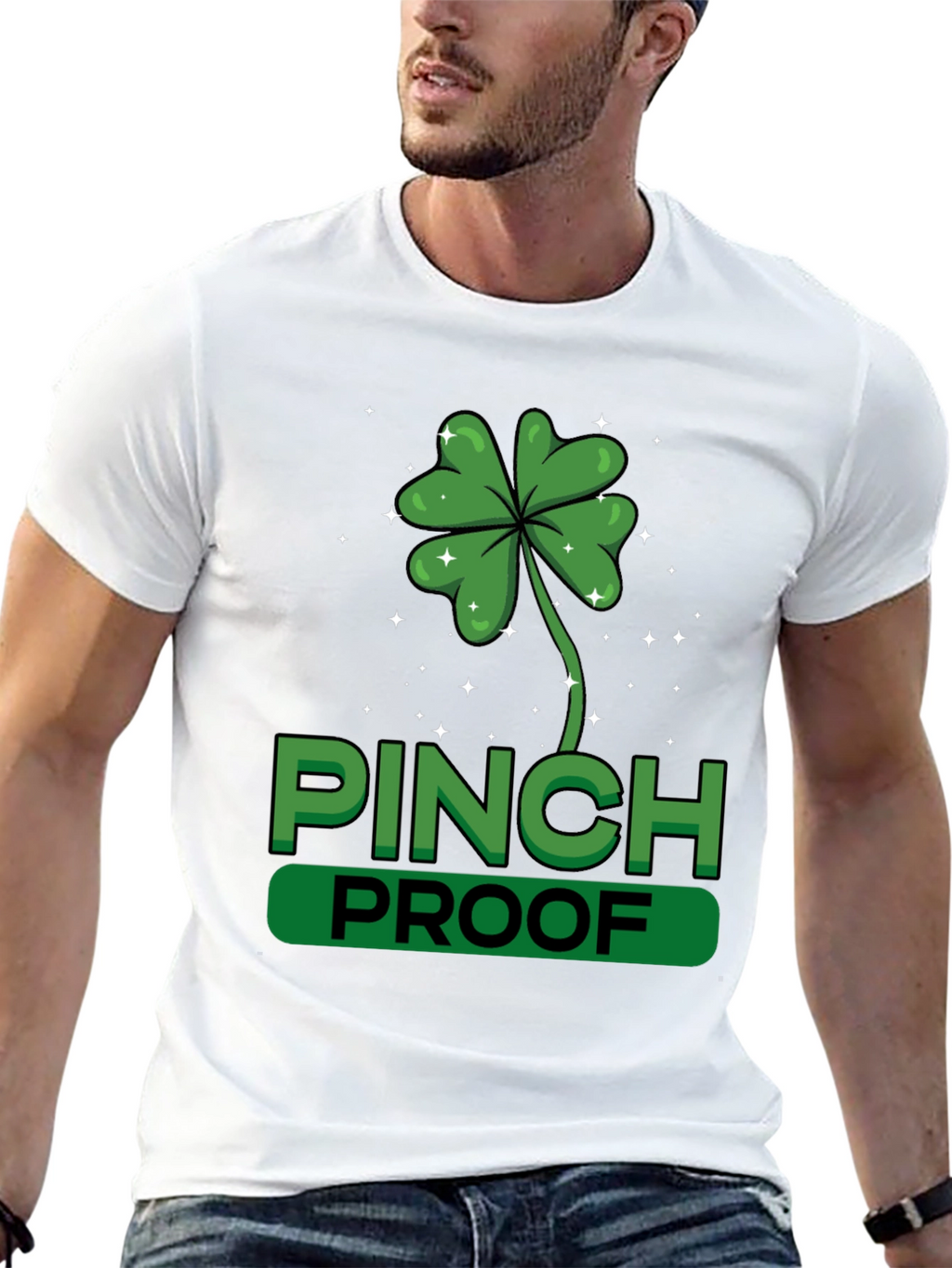St. Patricks Day Pinch Proof Clover T-Shirt