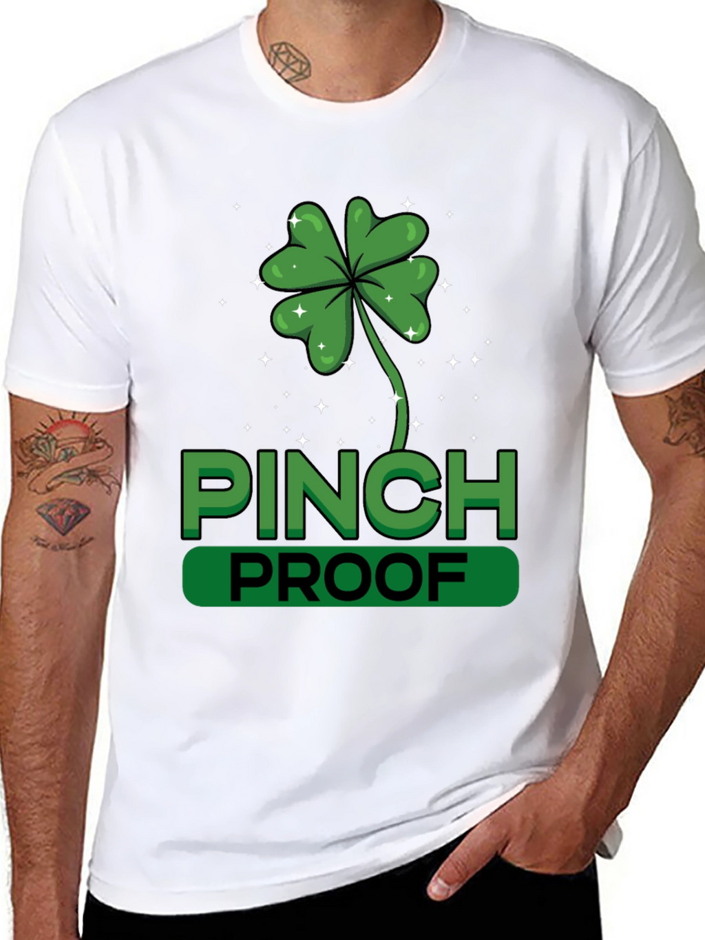 St. Patricks Day Pinch Proof Clover T-Shirt