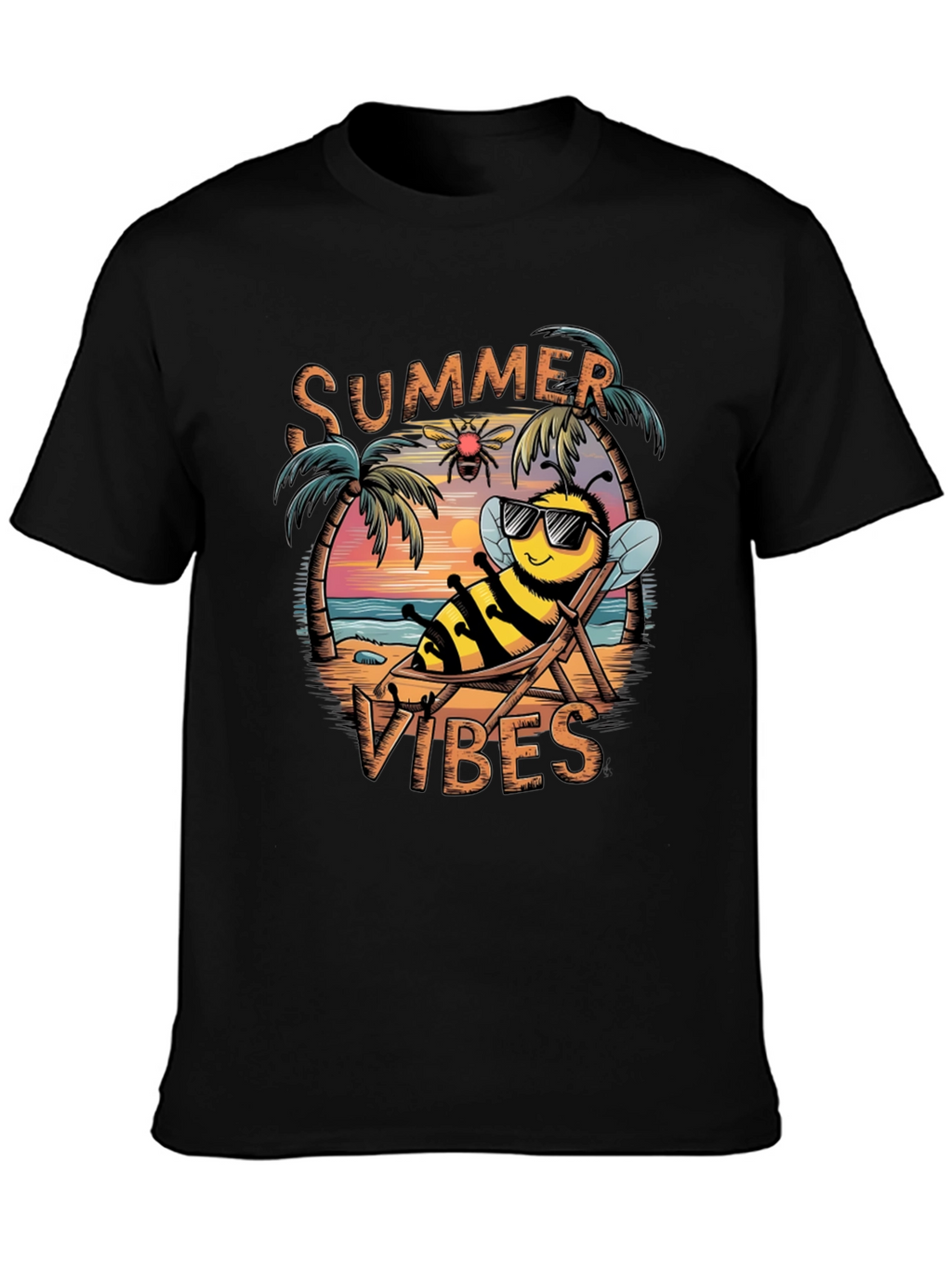 Summer Vibes Bee Graphic T-Shirt