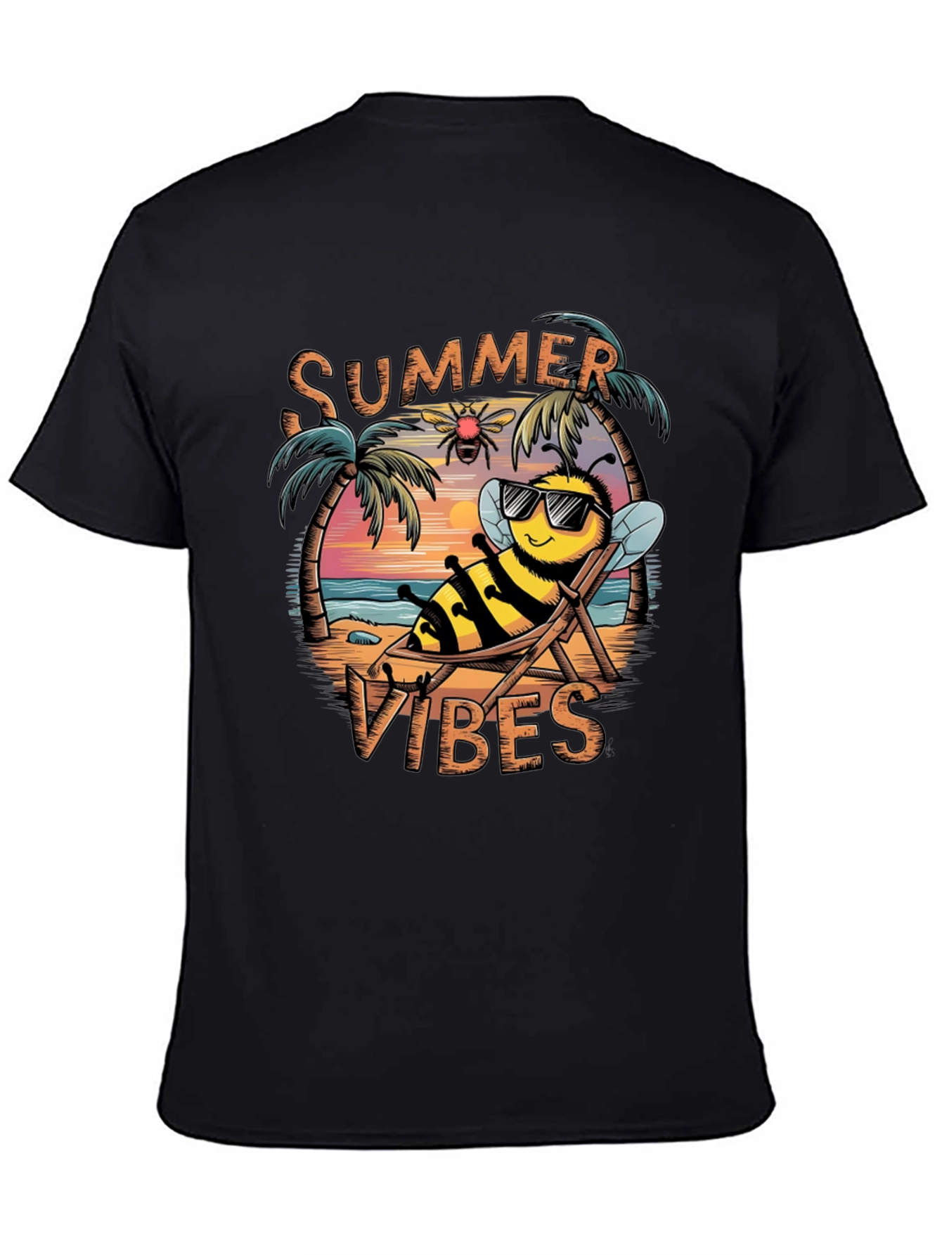 Summer Vibes Bee Graphic T-Shirt