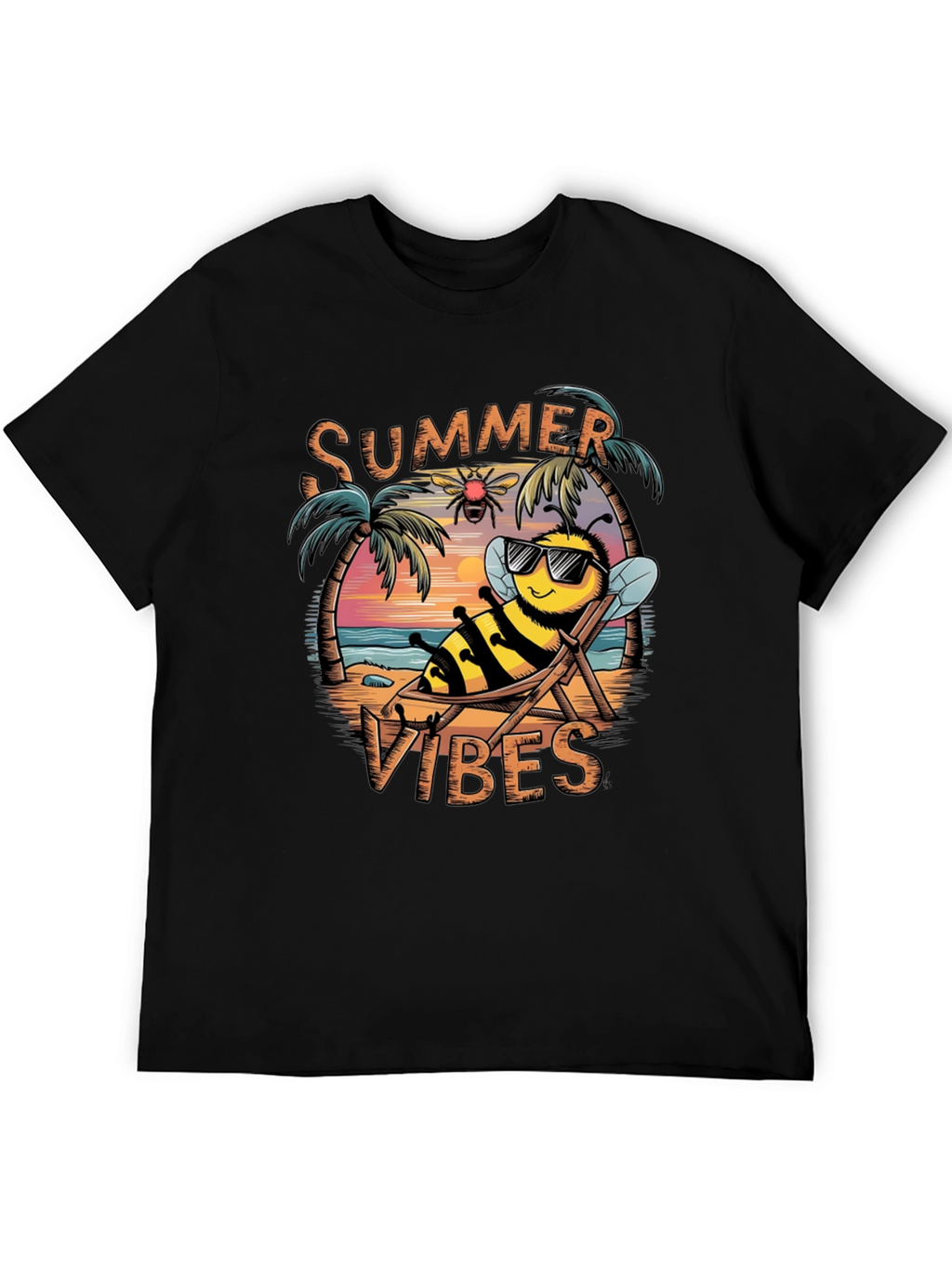 Summer Vibes Bee Graphic T-Shirt