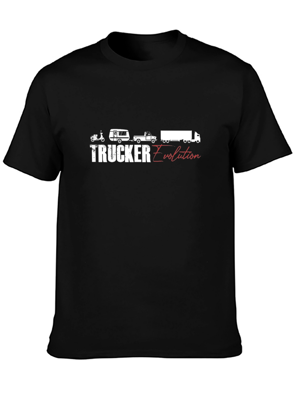Trucker Evolution Black T-Shirt