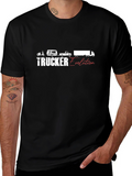 Trucker Evolution Black T-Shirt