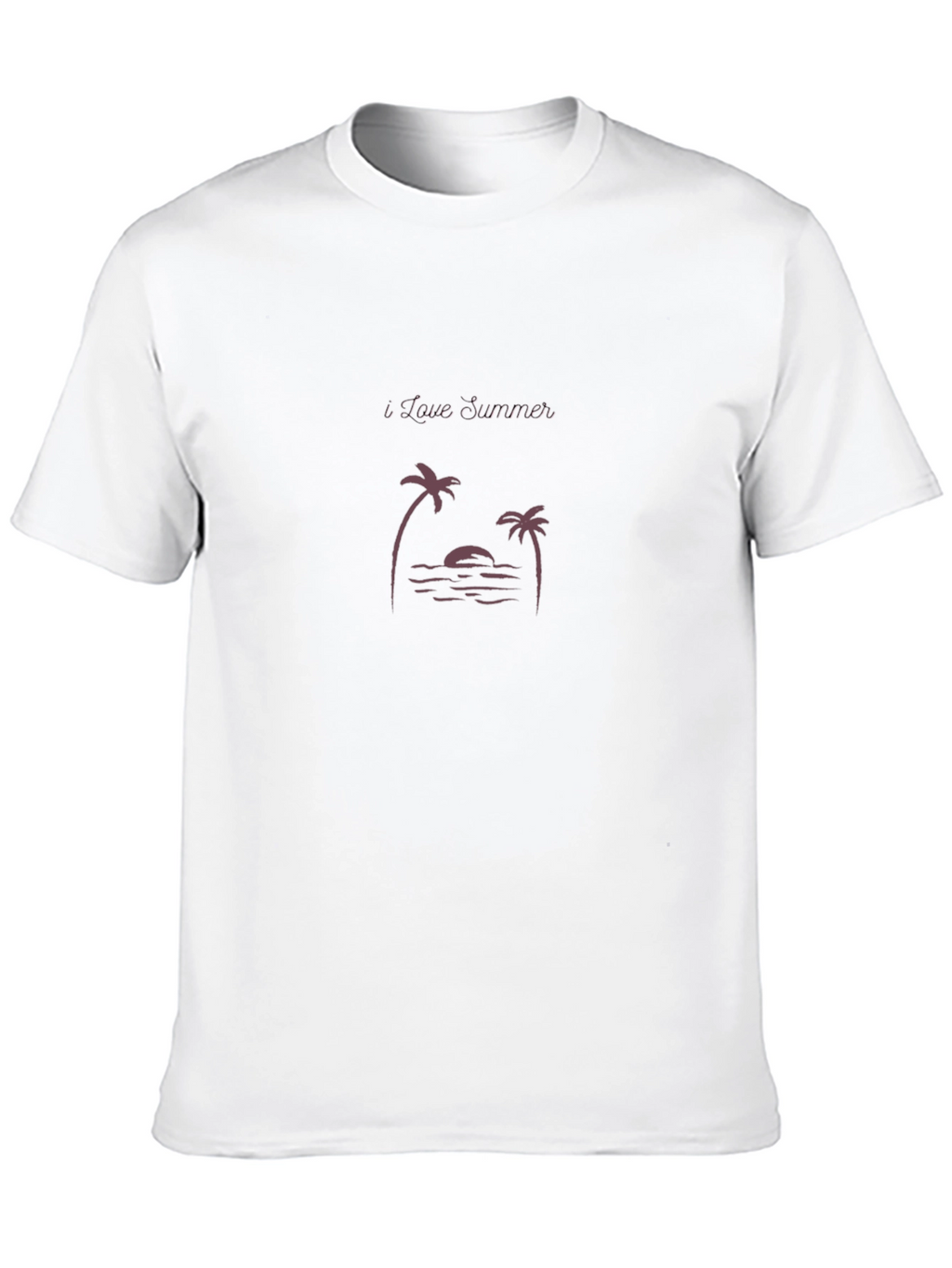 I Love Summer Black Graphic Tee