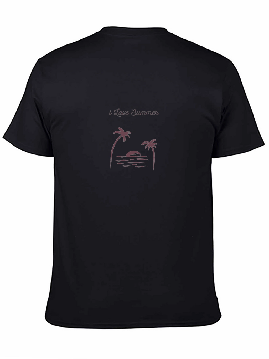 I Love Summer Black Graphic Tee