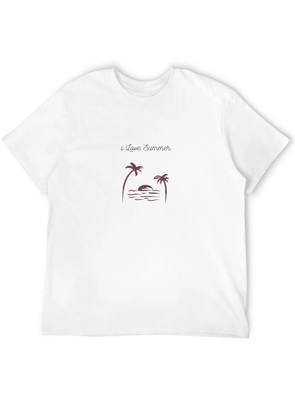I Love Summer Black Graphic Tee