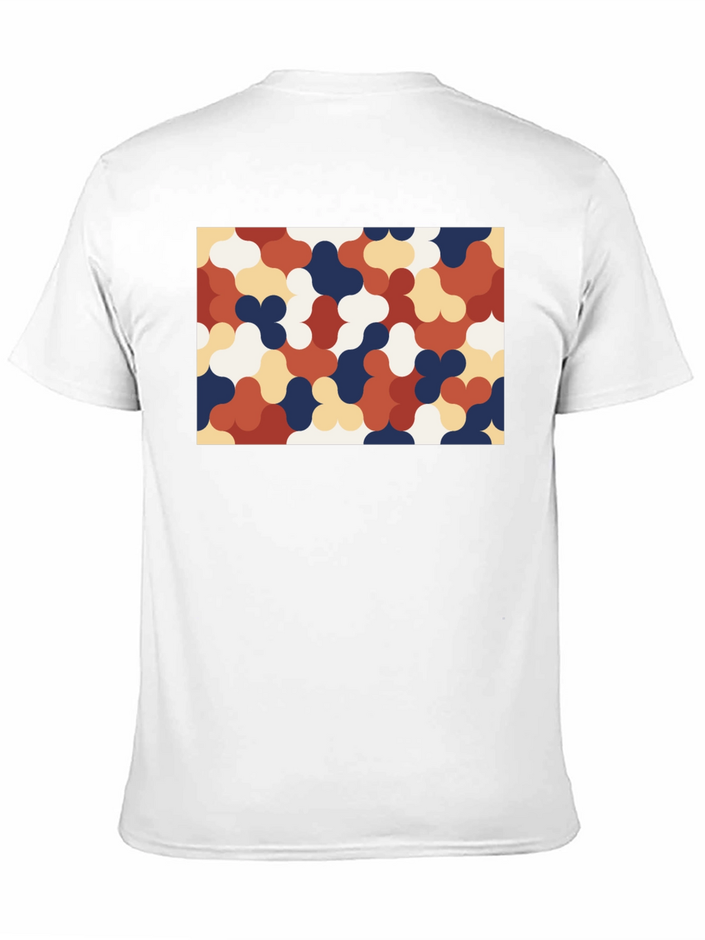 Retro Pattern Black T-Shirt