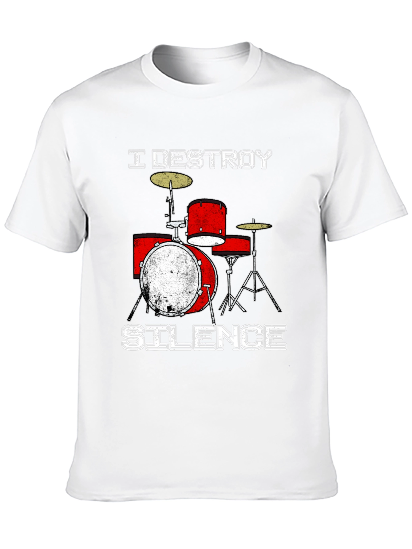 I Destroy Silence Drummer T-Shirt