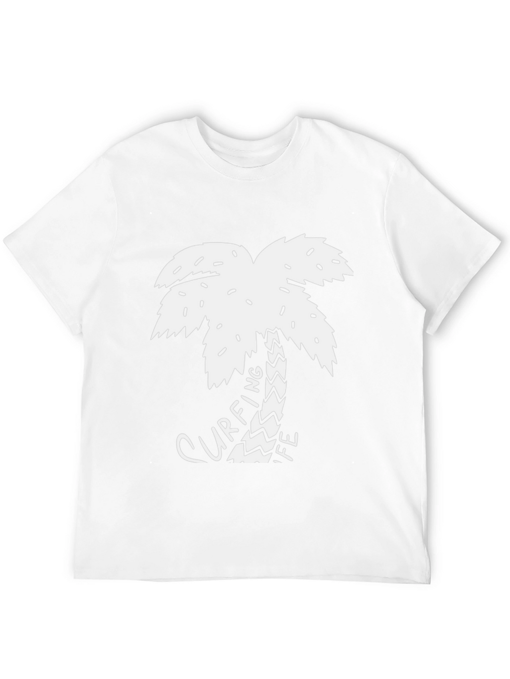 Surfing Life Palm Tree Graphic Tee