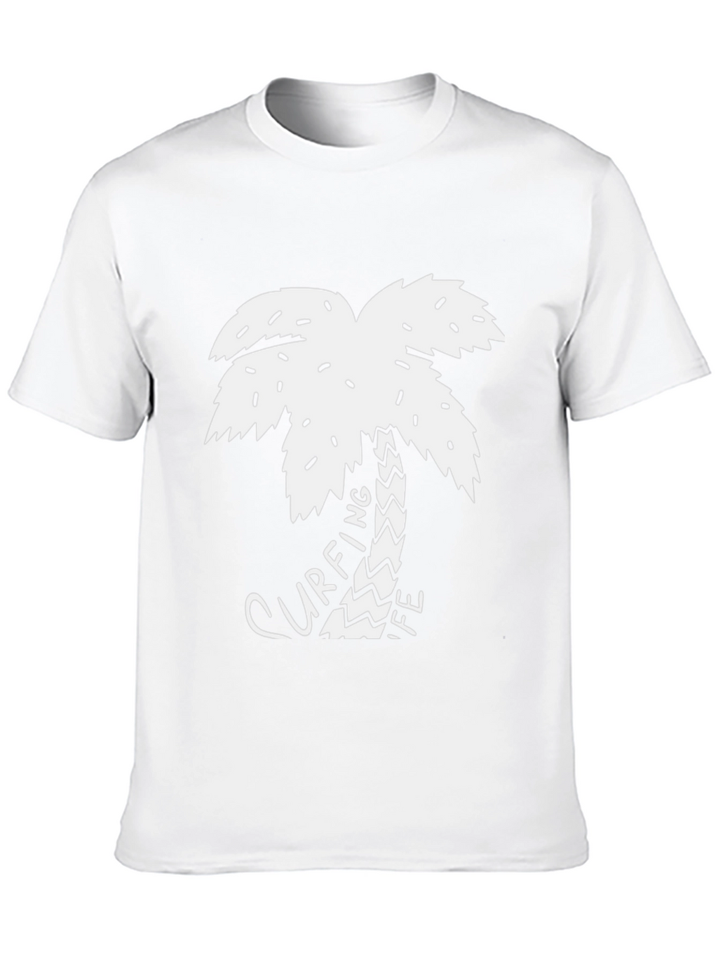 Surfing Life Palm Tree Graphic Tee