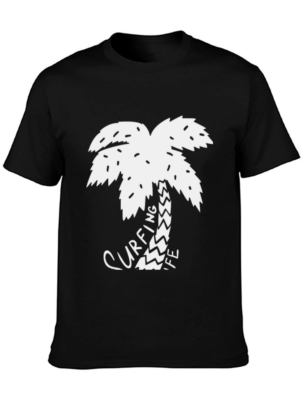 Surfing Life Palm Tree Graphic Tee