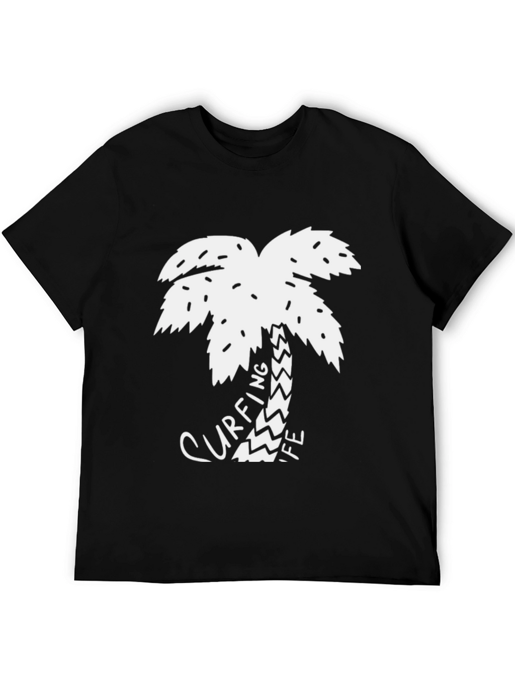 Surfing Life Palm Tree Graphic Tee