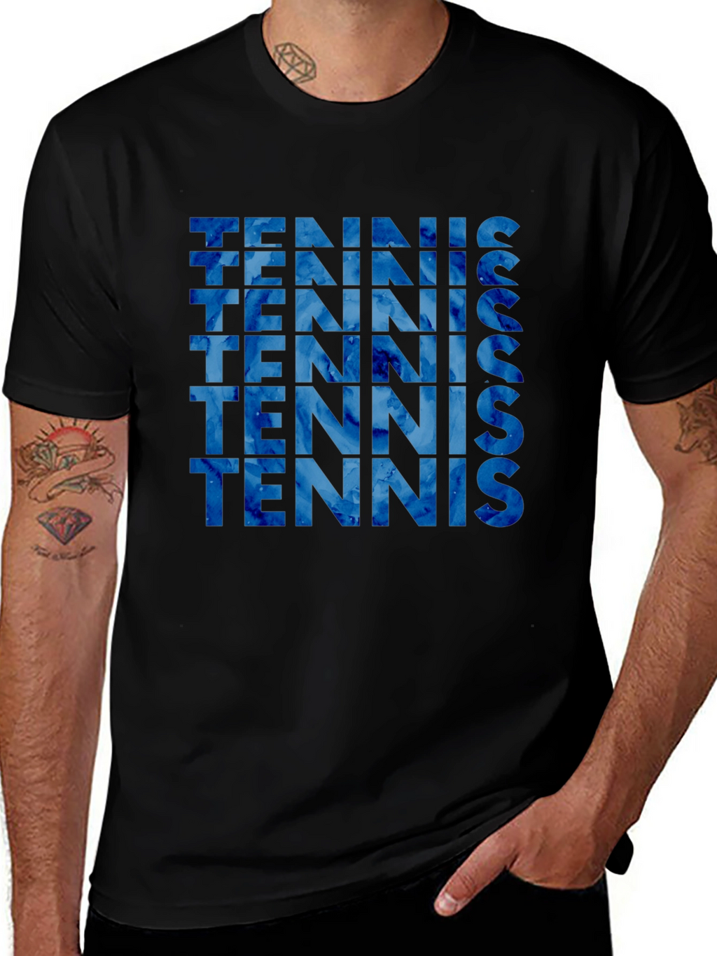 Tennis Word Art Tee
