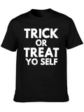 Trick or Treat Yo Self Black T-Shirt