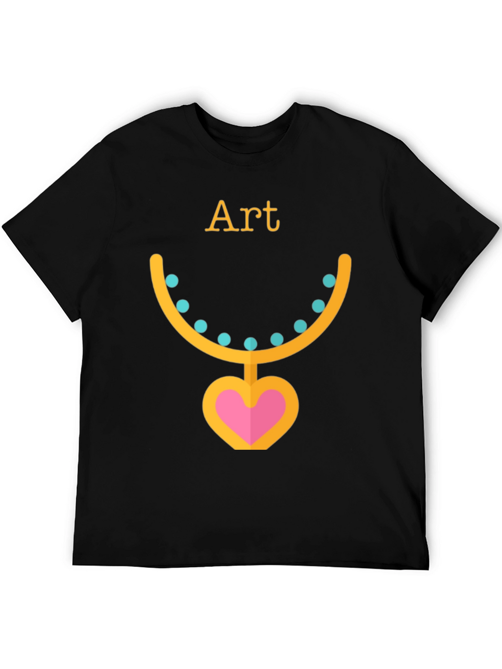 Art Necklace T-Shirt - Black Graphic Tee