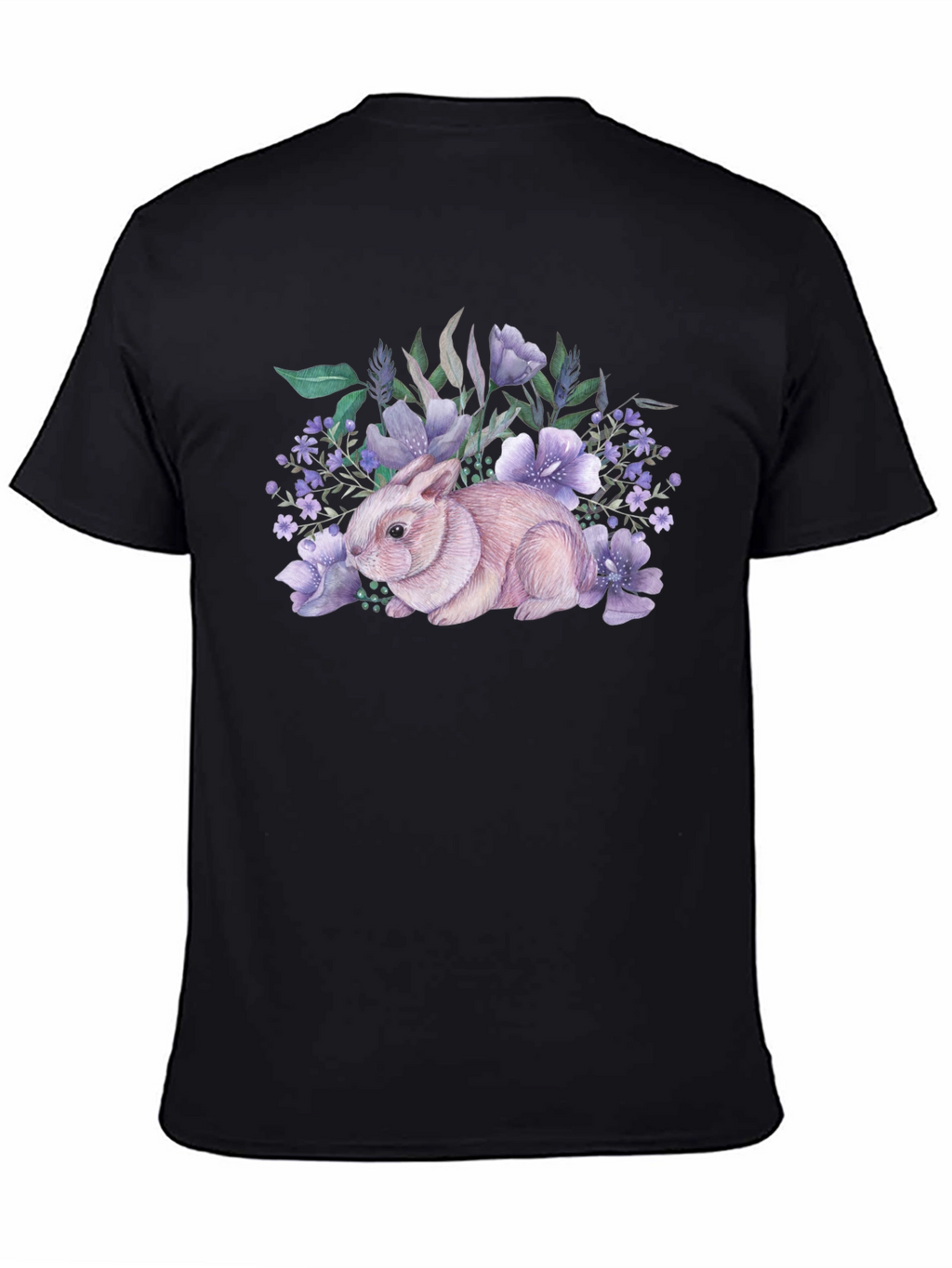 Floral Bunny Graphic T-Shirt
