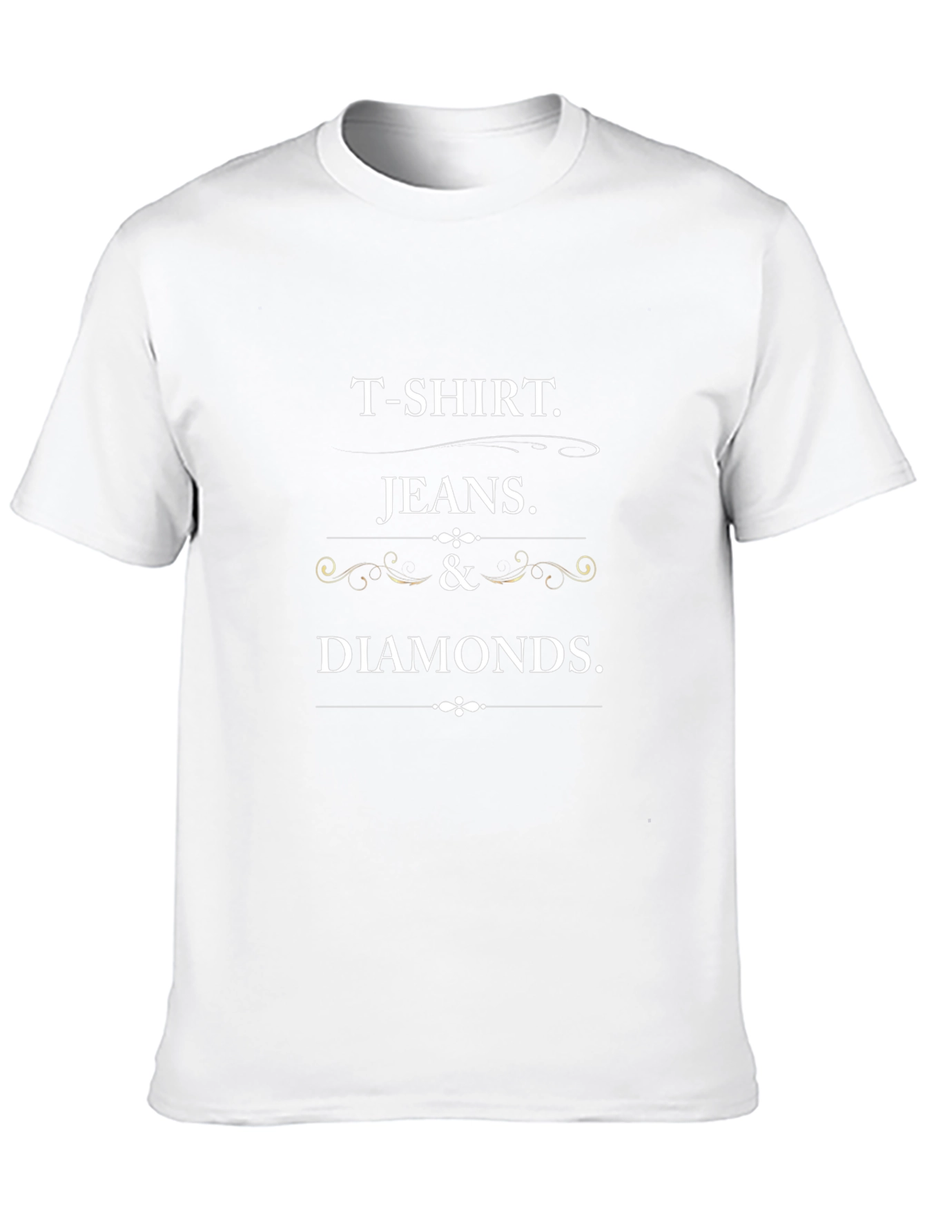 T-Shirt Jeans and Diamonds Crewneck Tee
