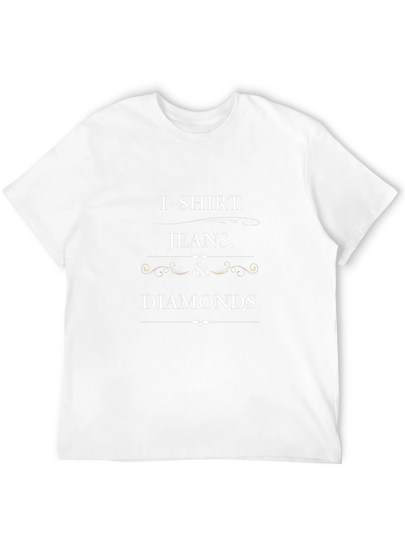 T-Shirt Jeans and Diamonds Crewneck Tee