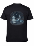 Campfire Story Graphic Tee - Relaxed Night Design