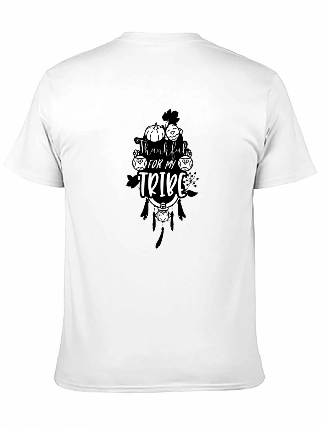 Thankful for My Tribe Black T-Shirt