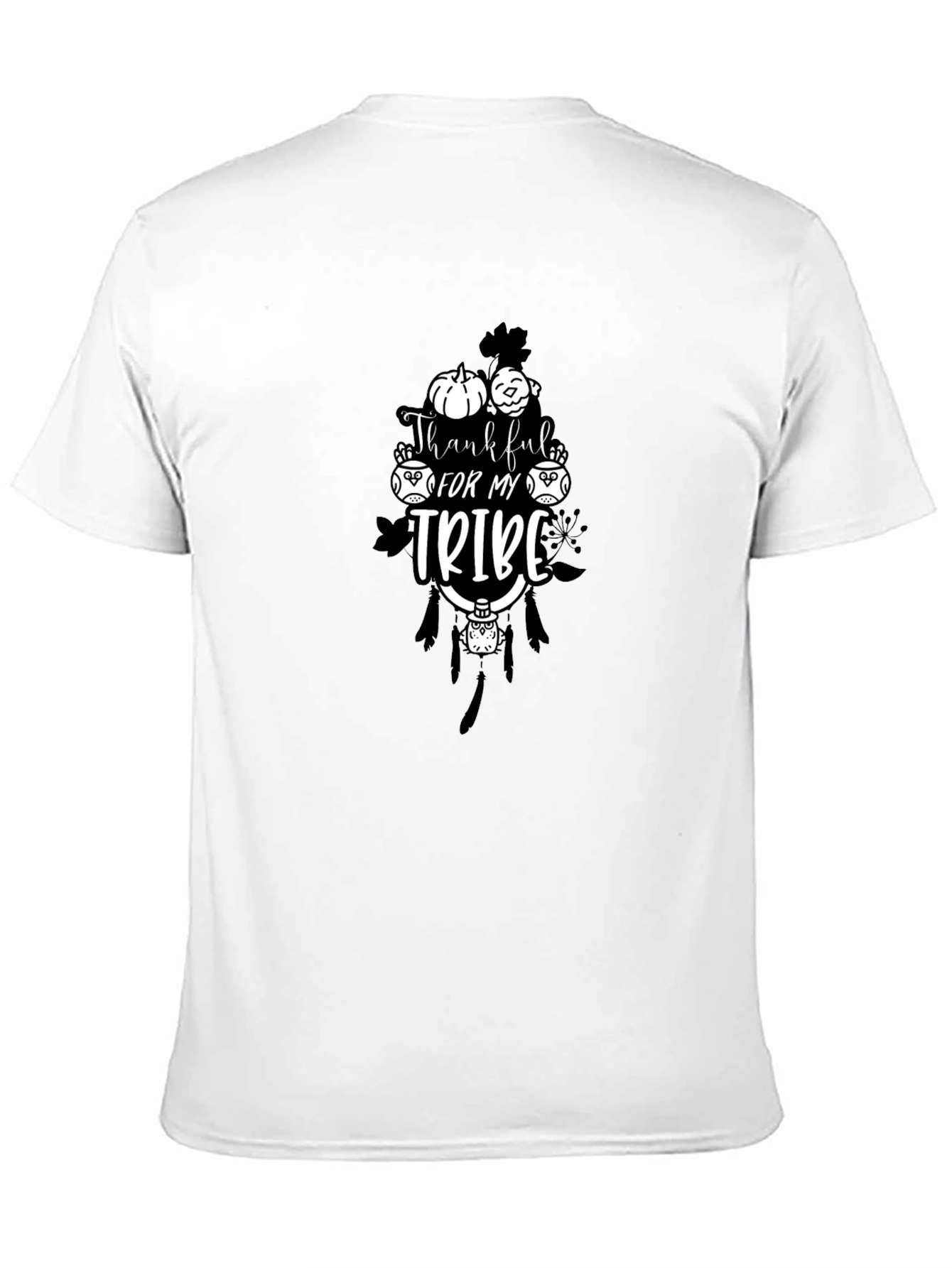 Thankful for My Tribe Black T-Shirt