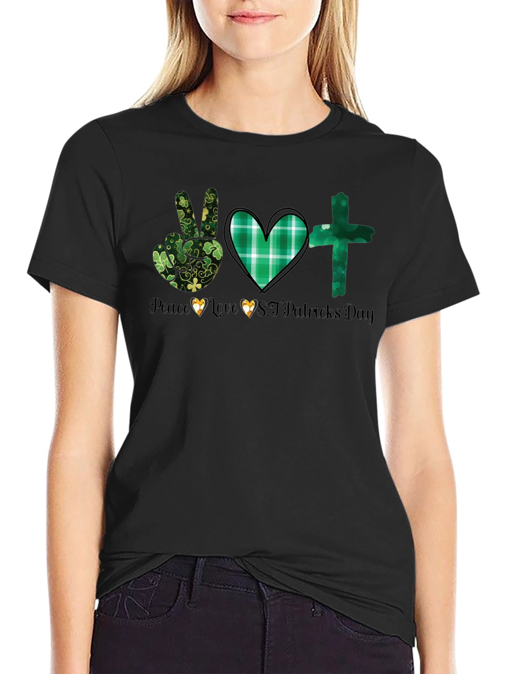 St. Patricks Day Graphic Tee - Peace Love Luck