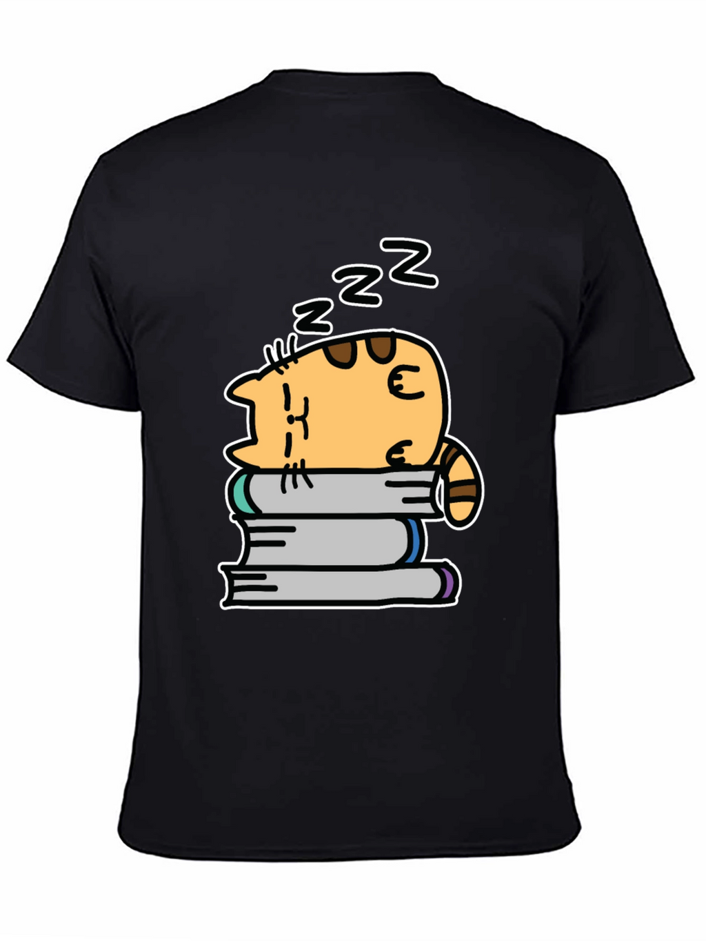 Cute Cat Nap T-Shirt - Unisex Black Tee
