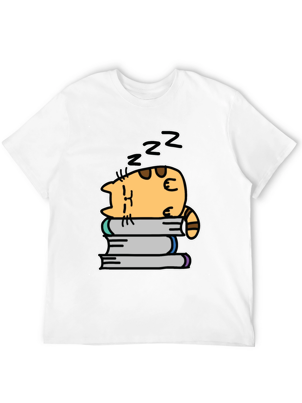 Cute Cat Nap T-Shirt - Unisex Black Tee