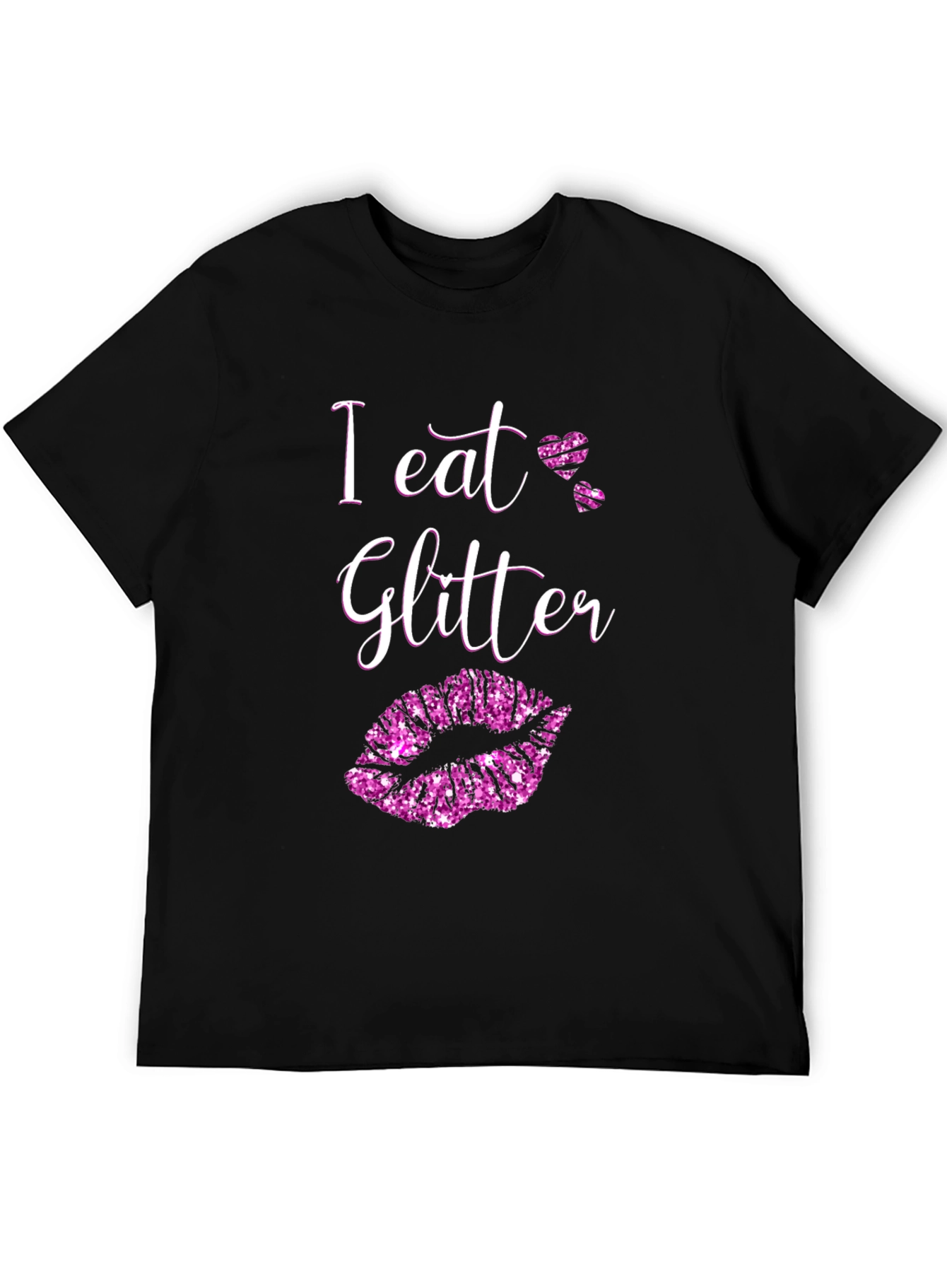 I Eat Glitter Black T-Shirt