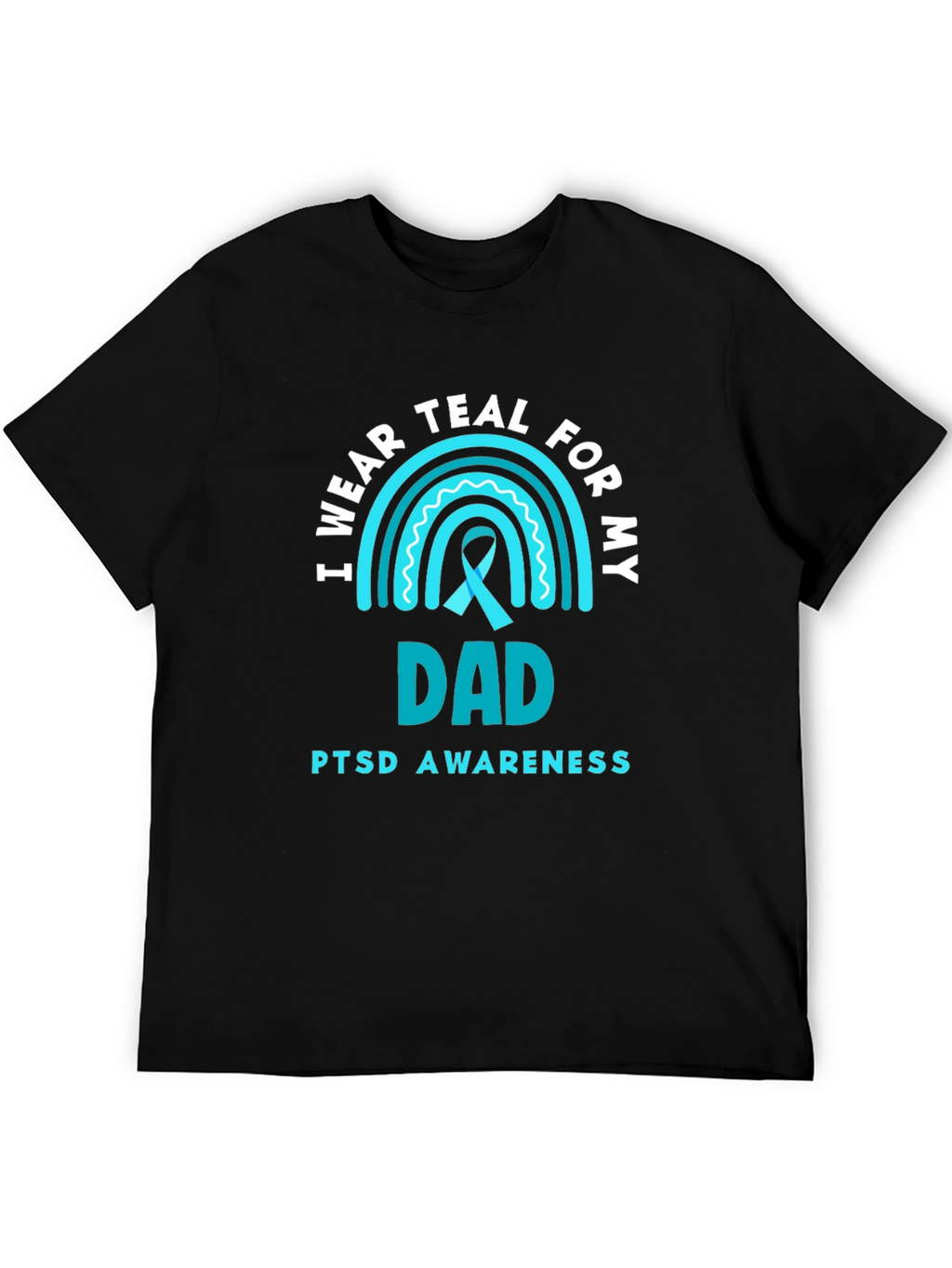 Teal PTSD Awareness Dad T-Shirt