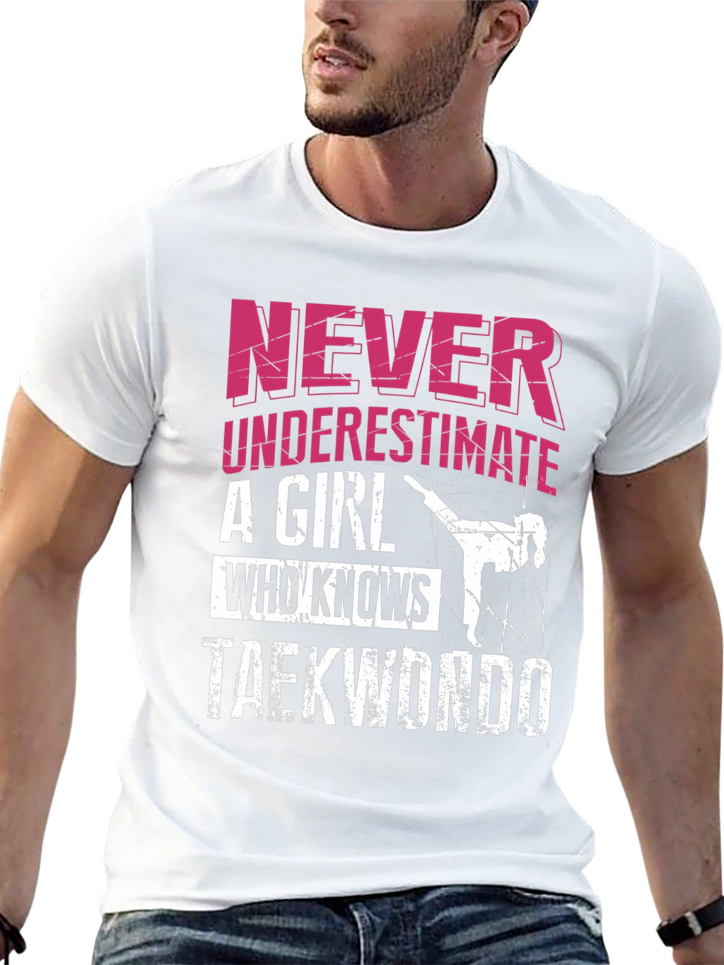 Never Underestimate a Taekwondo Girl T-Shirt