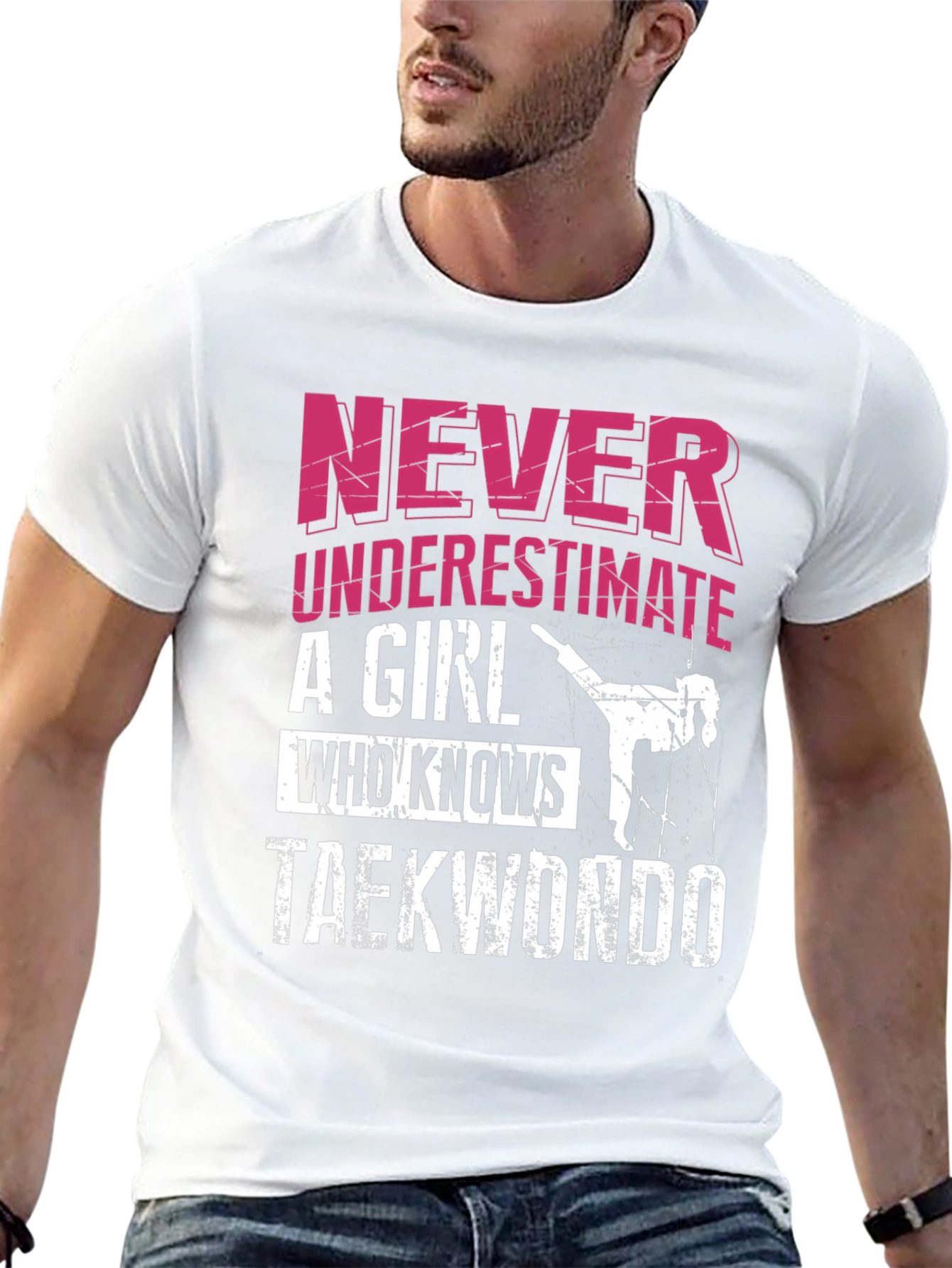 Never Underestimate a Taekwondo Girl T-Shirt