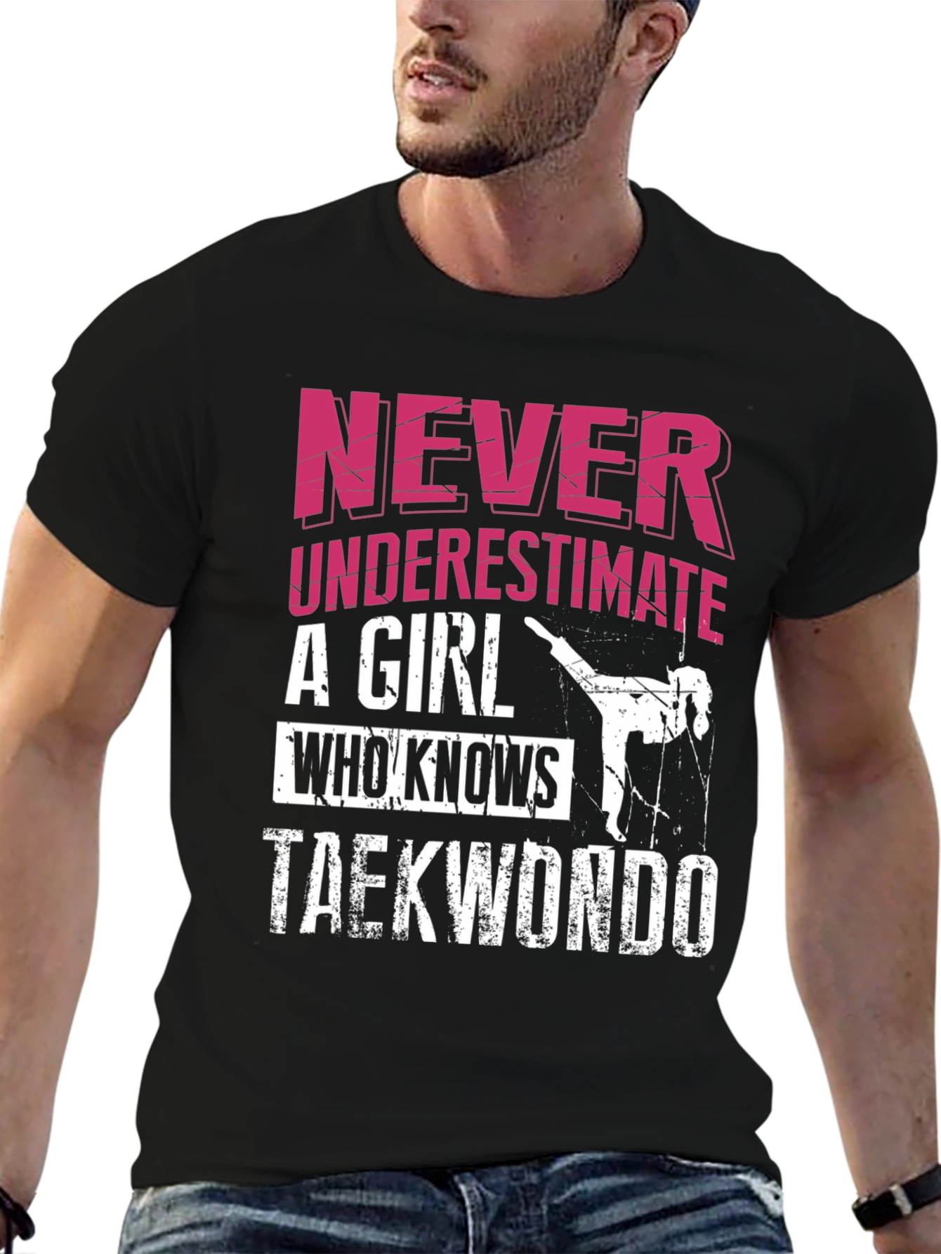 Never Underestimate a Taekwondo Girl T-Shirt