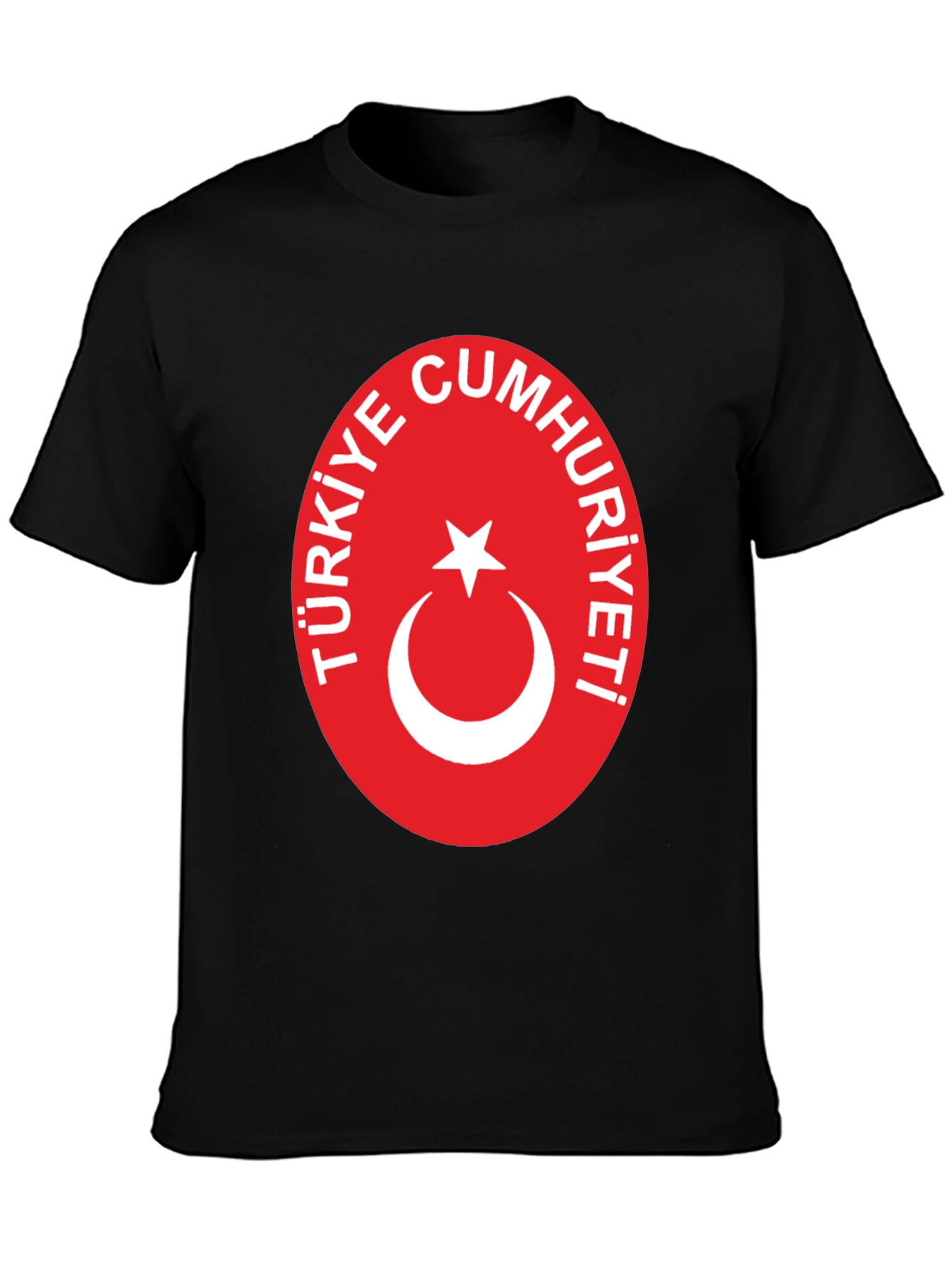 Türkiye Flag Black T-Shirt