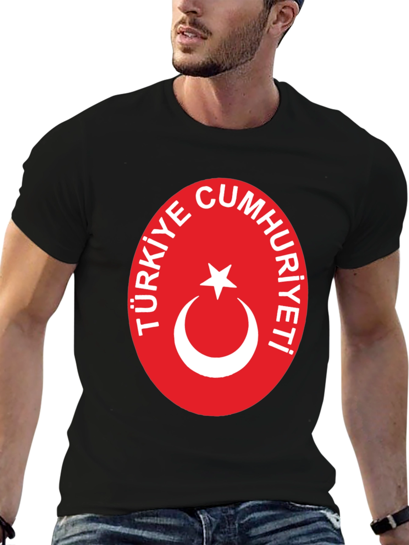 Türkiye Flag Black T-Shirt