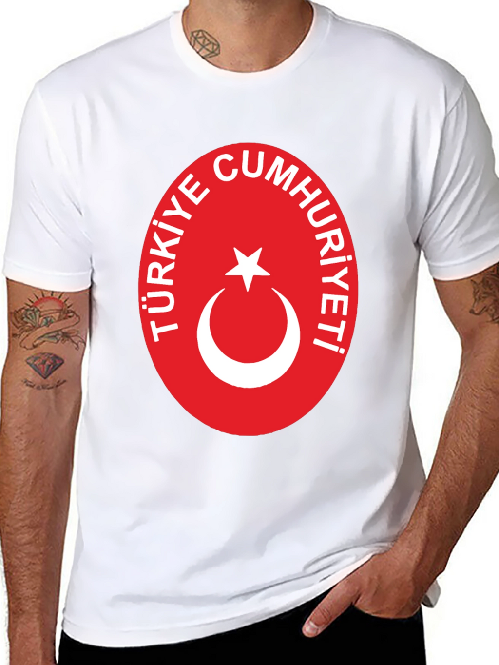 Türkiye Flag Black T-Shirt