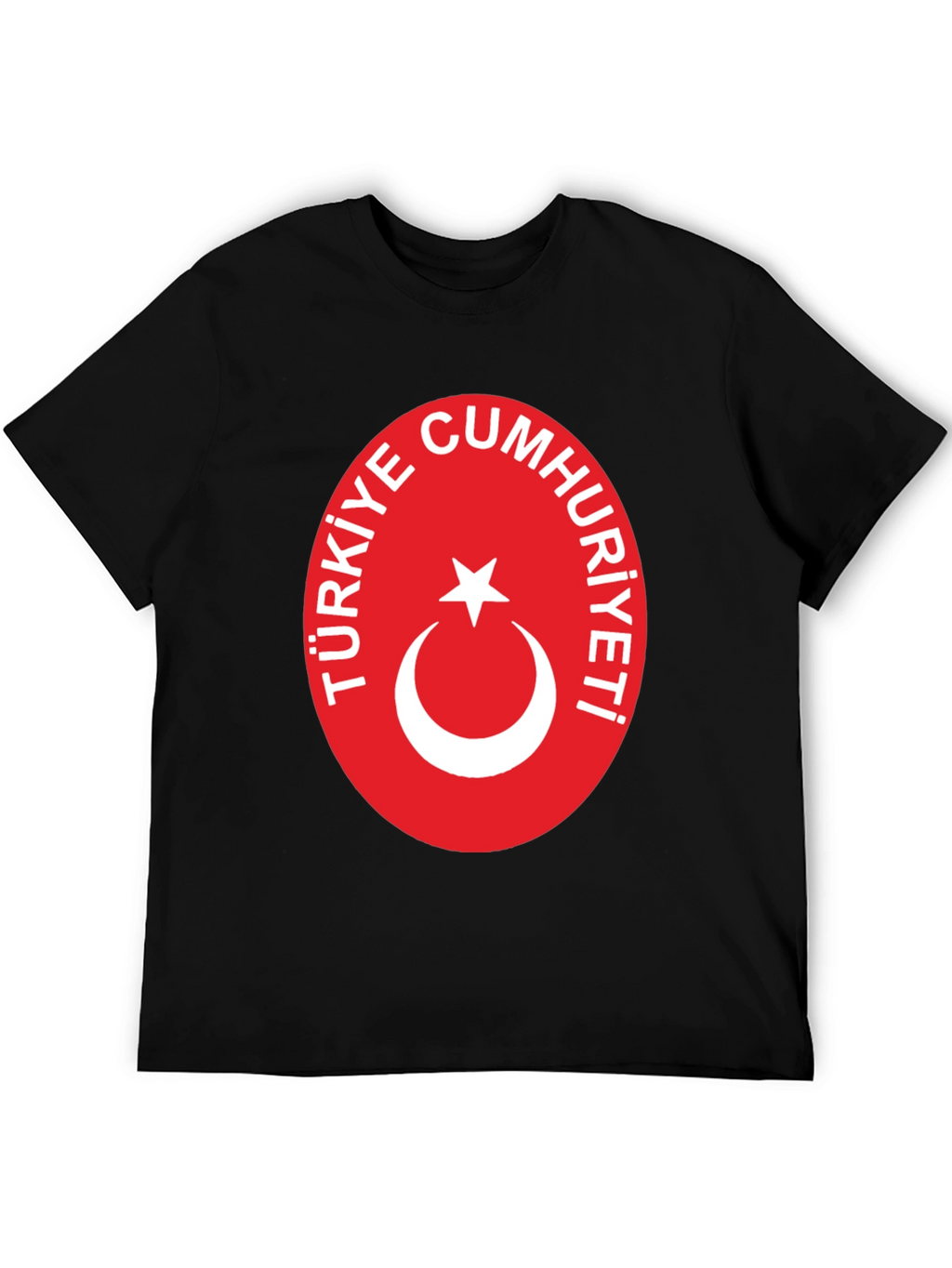 Türkiye Flag Black T-Shirt