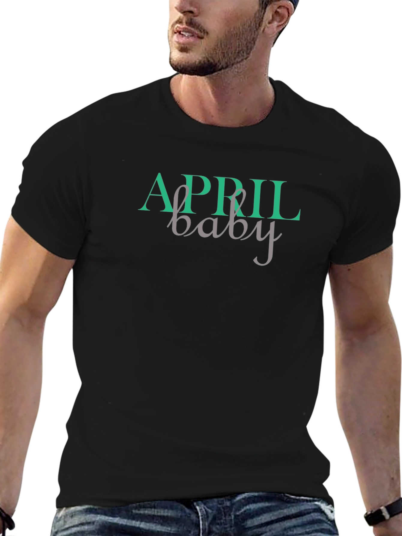 April Baby Black T-Shirt
