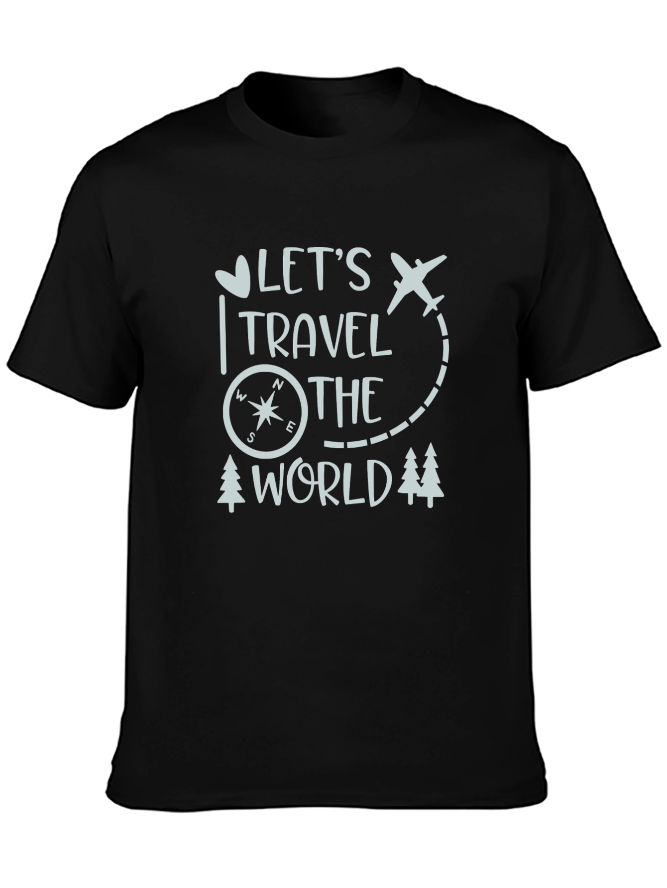 Lets Travel the World Graphic T-Shirt