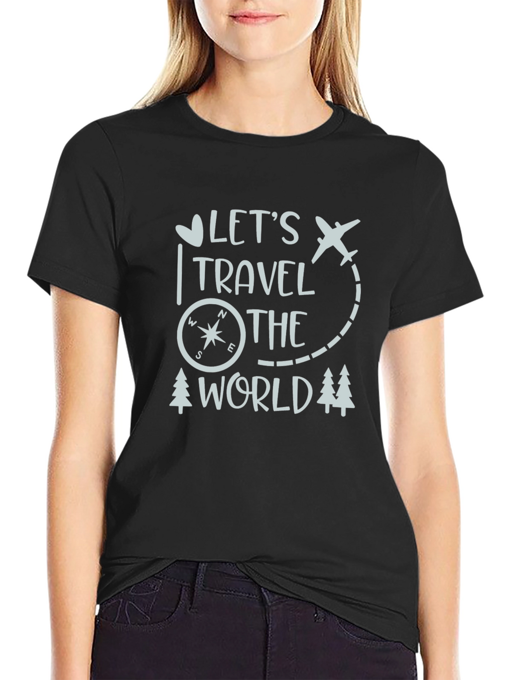 Lets Travel the World Graphic T-Shirt