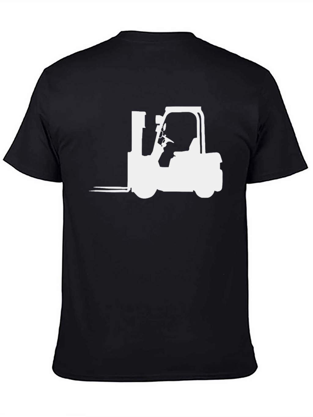 Forklift Graphic Tee - Black Cotton Blend