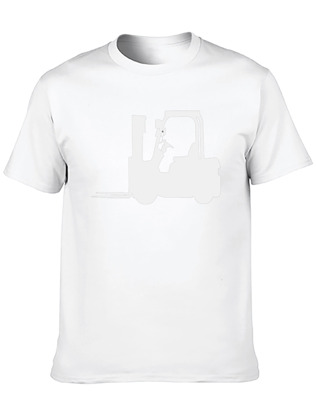 Forklift Graphic Tee - Black Cotton Blend