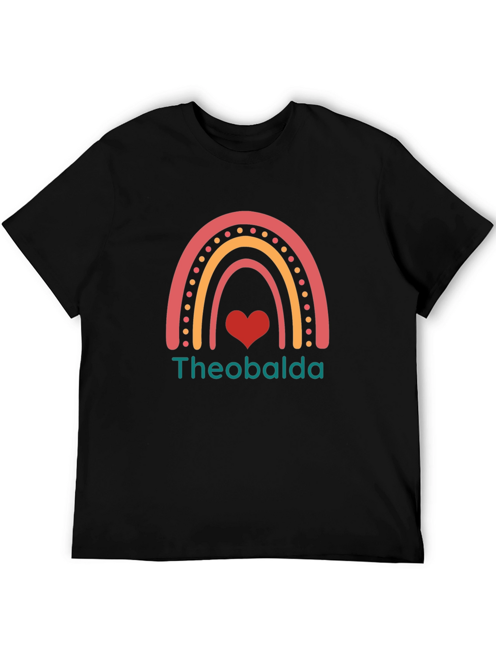 Theobalda Rainbow Heart Graphic Tee