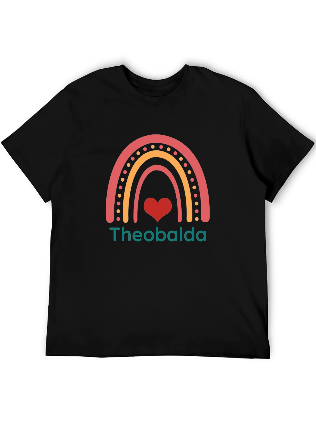 Theobalda Rainbow Heart Graphic Tee