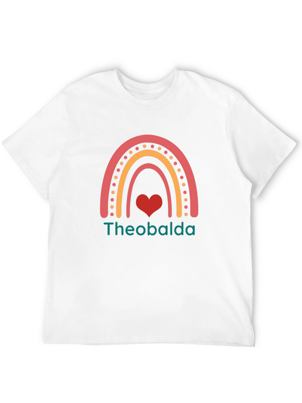 Theobalda Rainbow Heart Graphic Tee