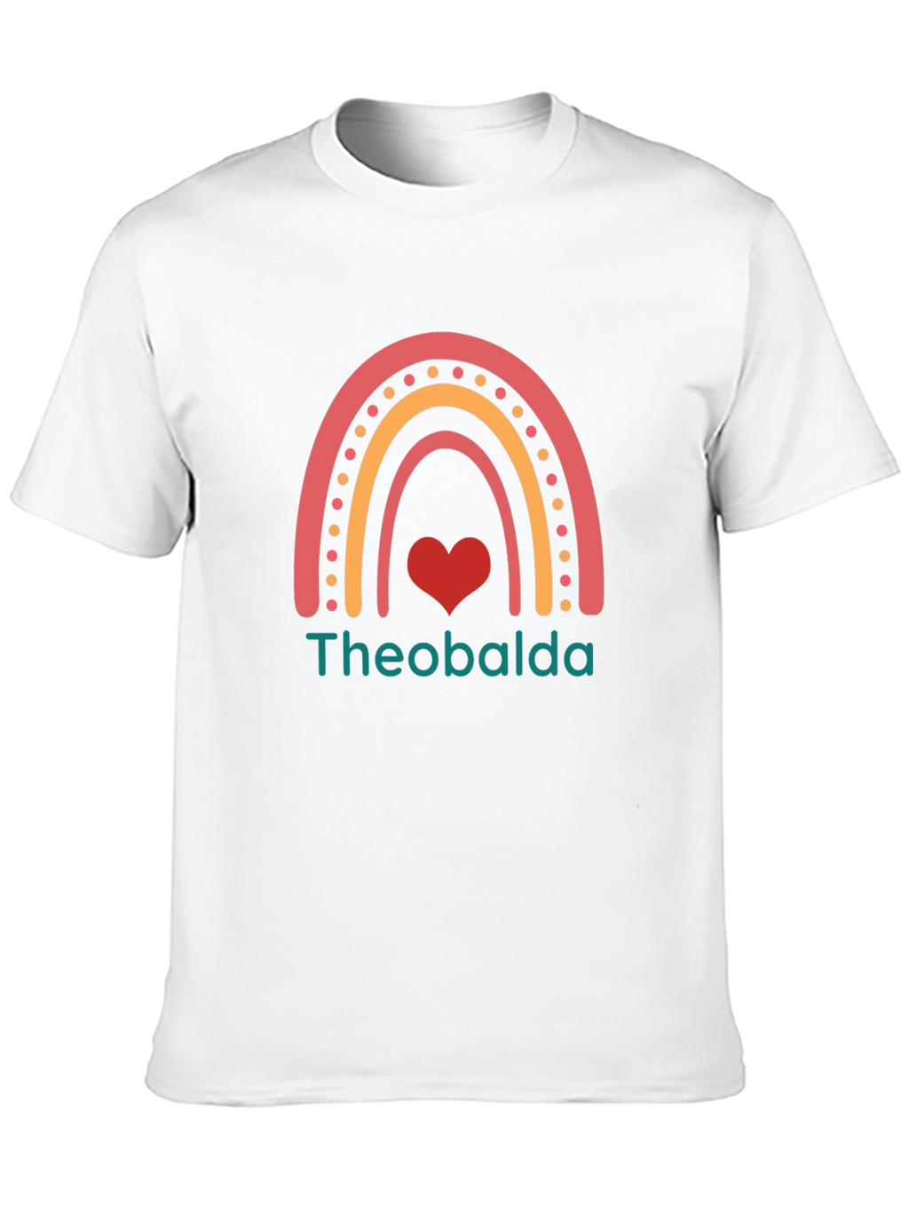 Theobalda Rainbow Heart Graphic Tee