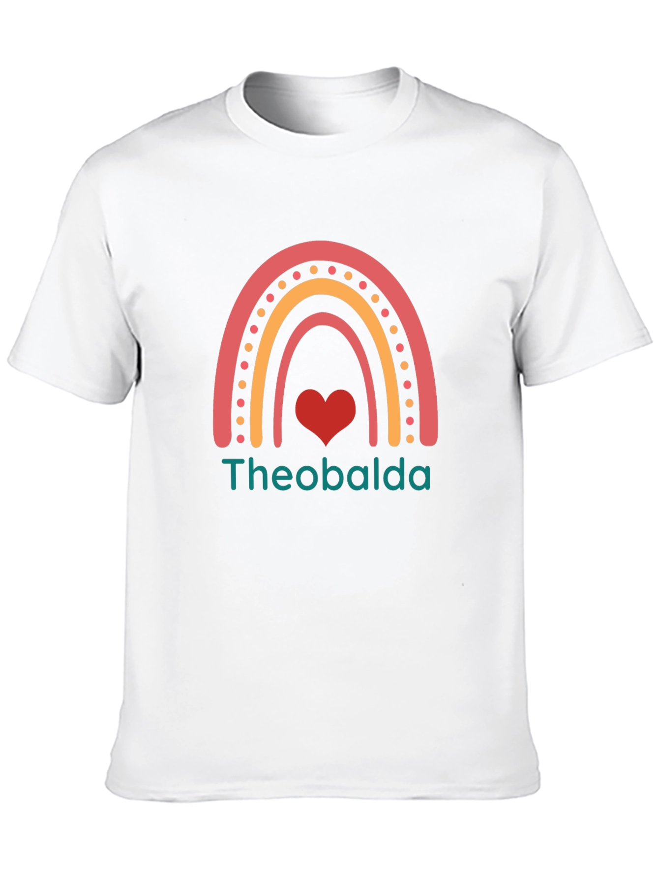 Theobalda Rainbow Heart Graphic Tee