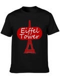 Eiffel Tower Graphic T-Shirt - Paris Souvenir Tee