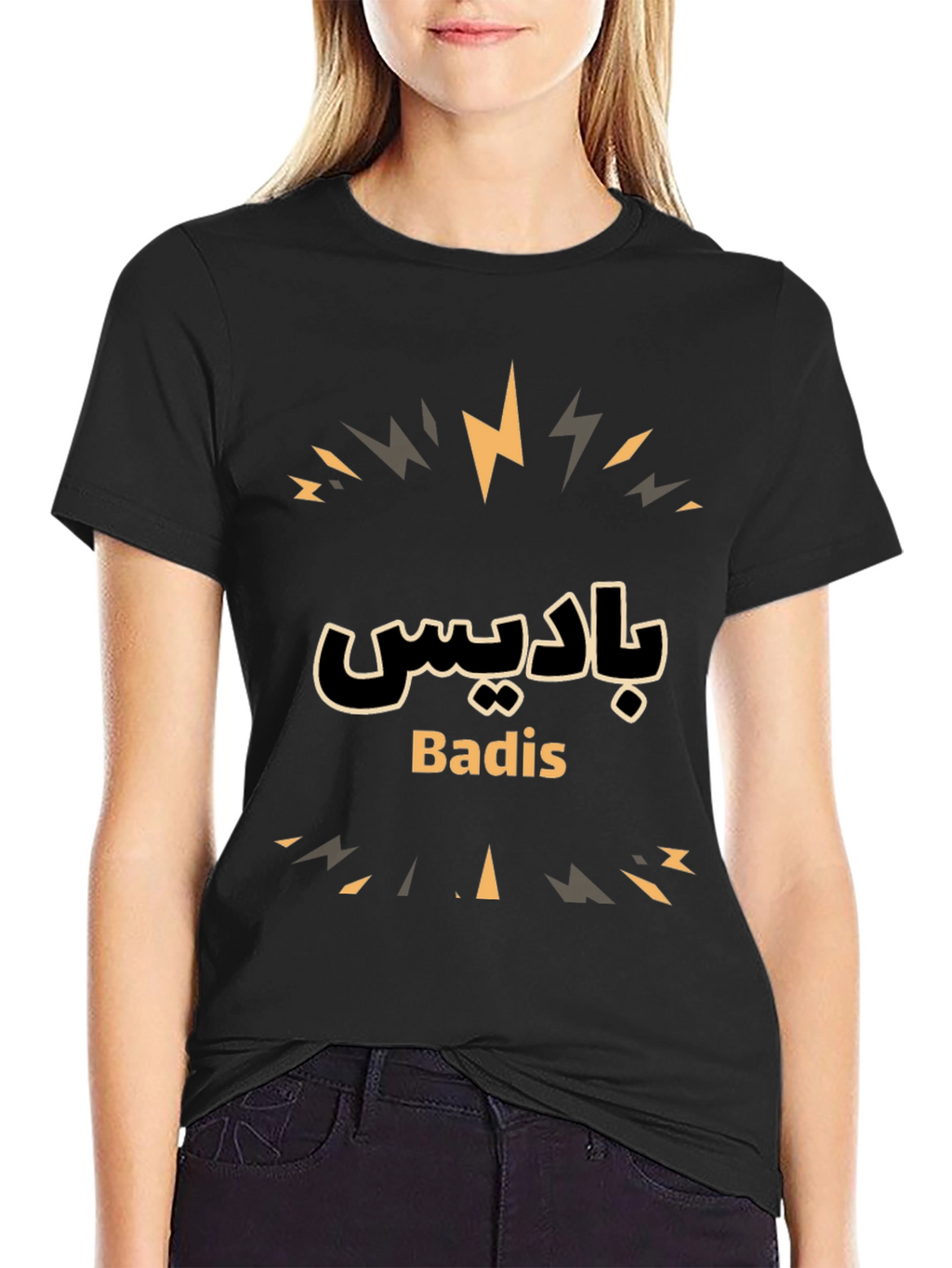 Badis Graphic Tee - Stylish Black Cotton T-Shirt